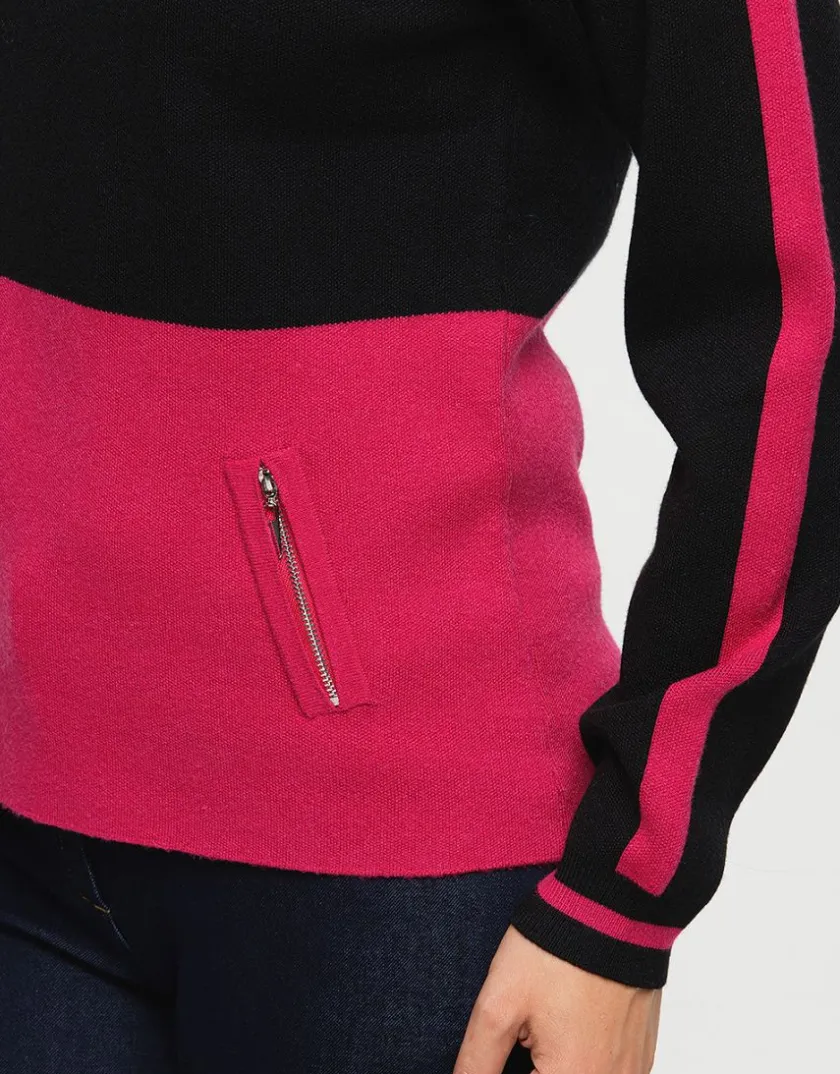 Hot Pull fuchsia milano Pulls|Maille