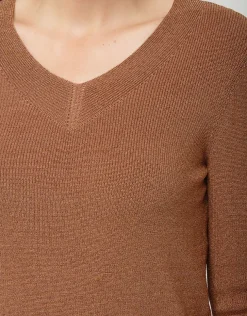 Clearance Pull irisé marron Pulls|Maille