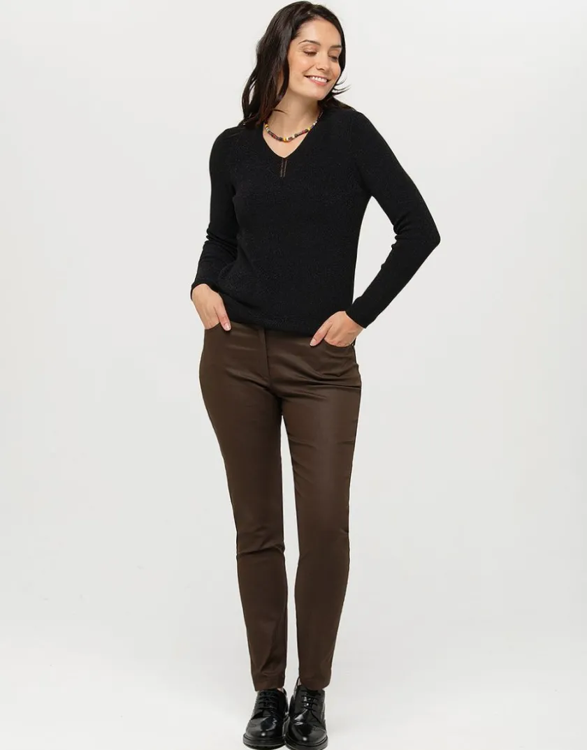 Outlet Pull irisé noir Pulls|Maille