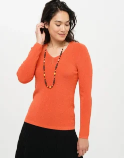 Discount Pull irisé orange Pulls|Maille