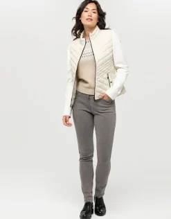 Hot Pull jacquard beige Pulls|Maille