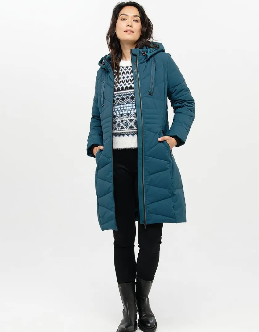 Clearance Pull jacquard bleu blanc Pulls|Maille