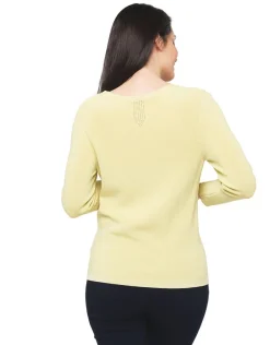 Online Pull jaune irisé Maille|Pulls