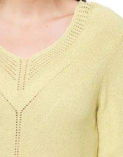 Online Pull jaune irisé Maille|Pulls