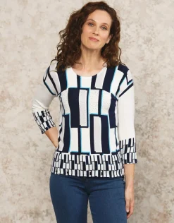 Discount Pull long maille blanc Pulls|Maille