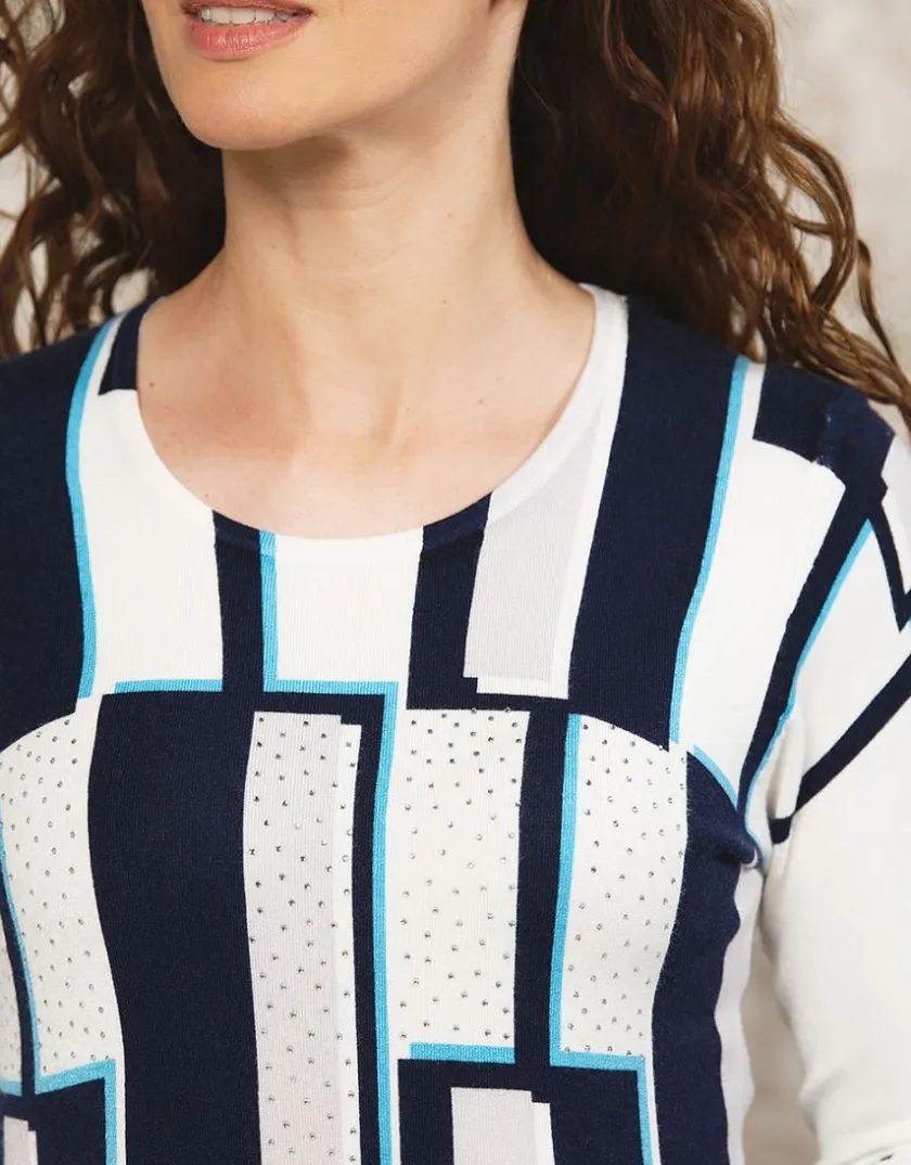 Discount Pull long maille blanc Pulls|Maille