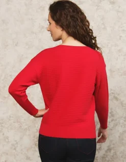 Fashion Pull maille rouge Pulls|Maille