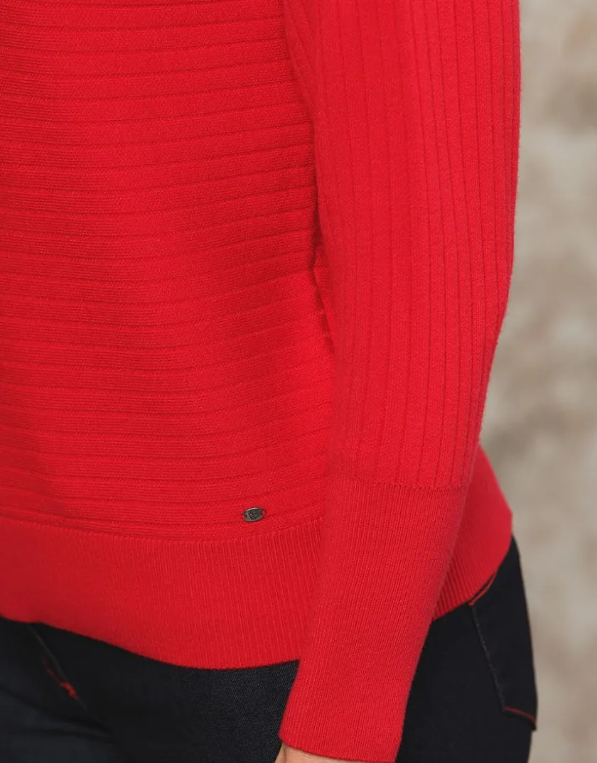 Fashion Pull maille rouge Pulls|Maille