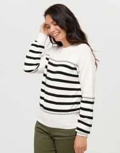 New Pull marinière écru Pulls|Maille