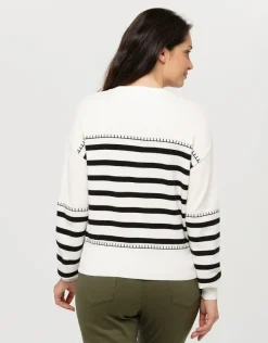 New Pull marinière écru Pulls|Maille