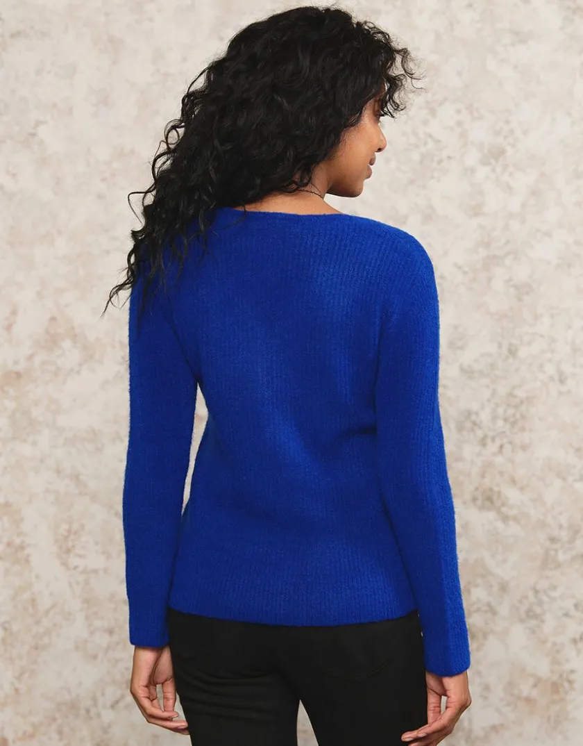 Best Pull mélange laine bleu Pulls|Maille