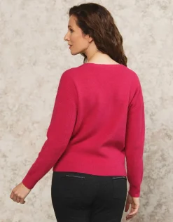 Clearance Pull mélange laine fushia Pulls|Maille