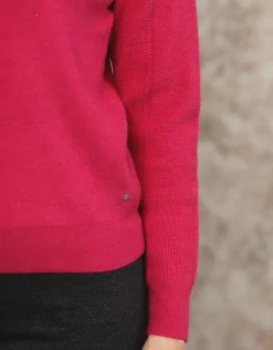 Clearance Pull mélange laine fushia Pulls|Maille