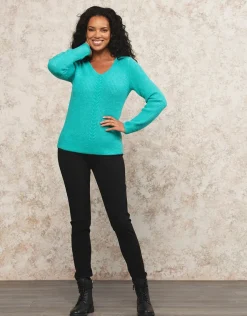Discount Pull mélange laine vert Pulls|Maille
