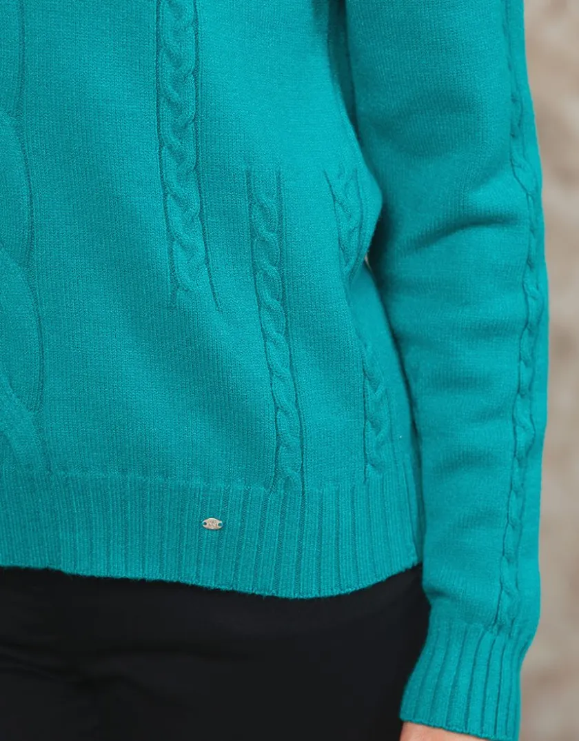 Outlet Pull moelleux vert Pulls|Maille