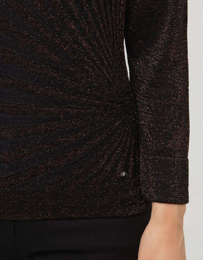 Online Pull noir cuivre irisé Pulls|Maille