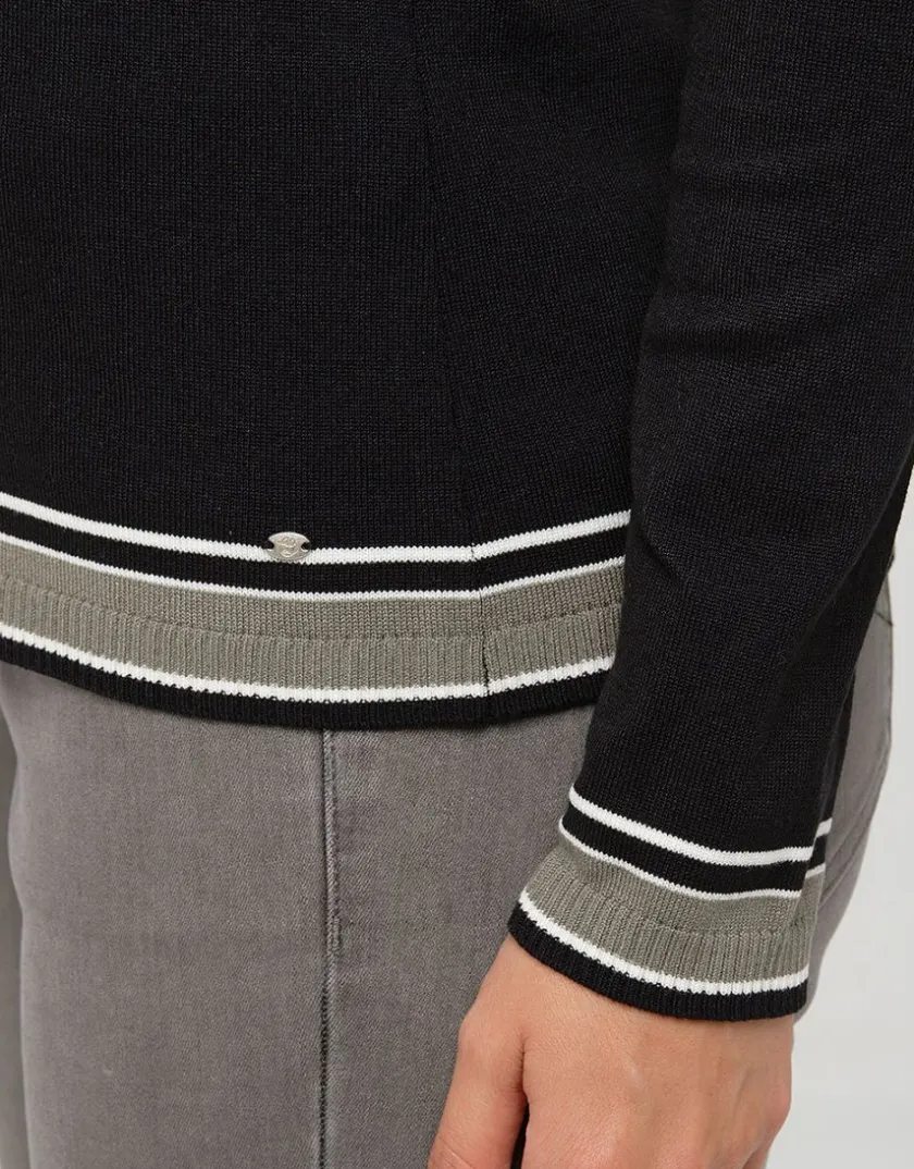 Online Pull noir rayé Pulls|Maille