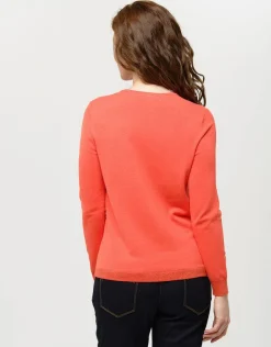 Online Pull orange rayures Pulls|Maille