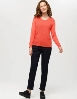 Online Pull orange rayures Pulls|Maille
