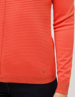 Online Pull orange rayures Pulls|Maille