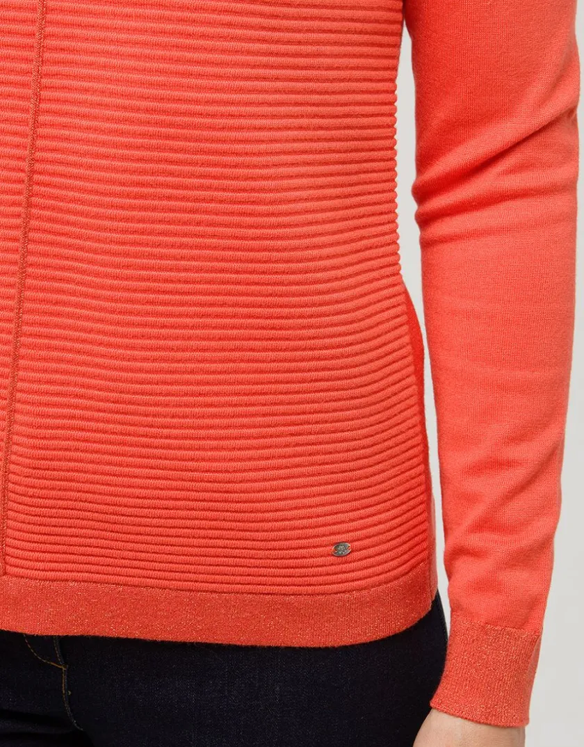 Online Pull orange rayures Pulls|Maille