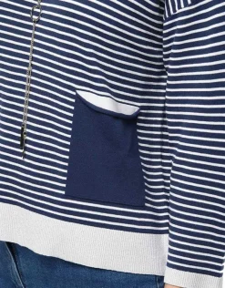 Outlet Pull rayures marine Pulls|Maille