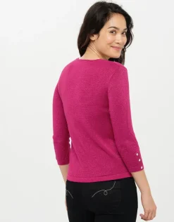 Best Pull rose irisé chic Pulls|Maille