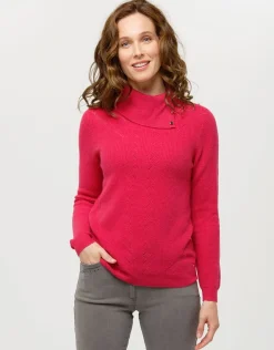 New Pull rose laine cachemire Pulls|Maille