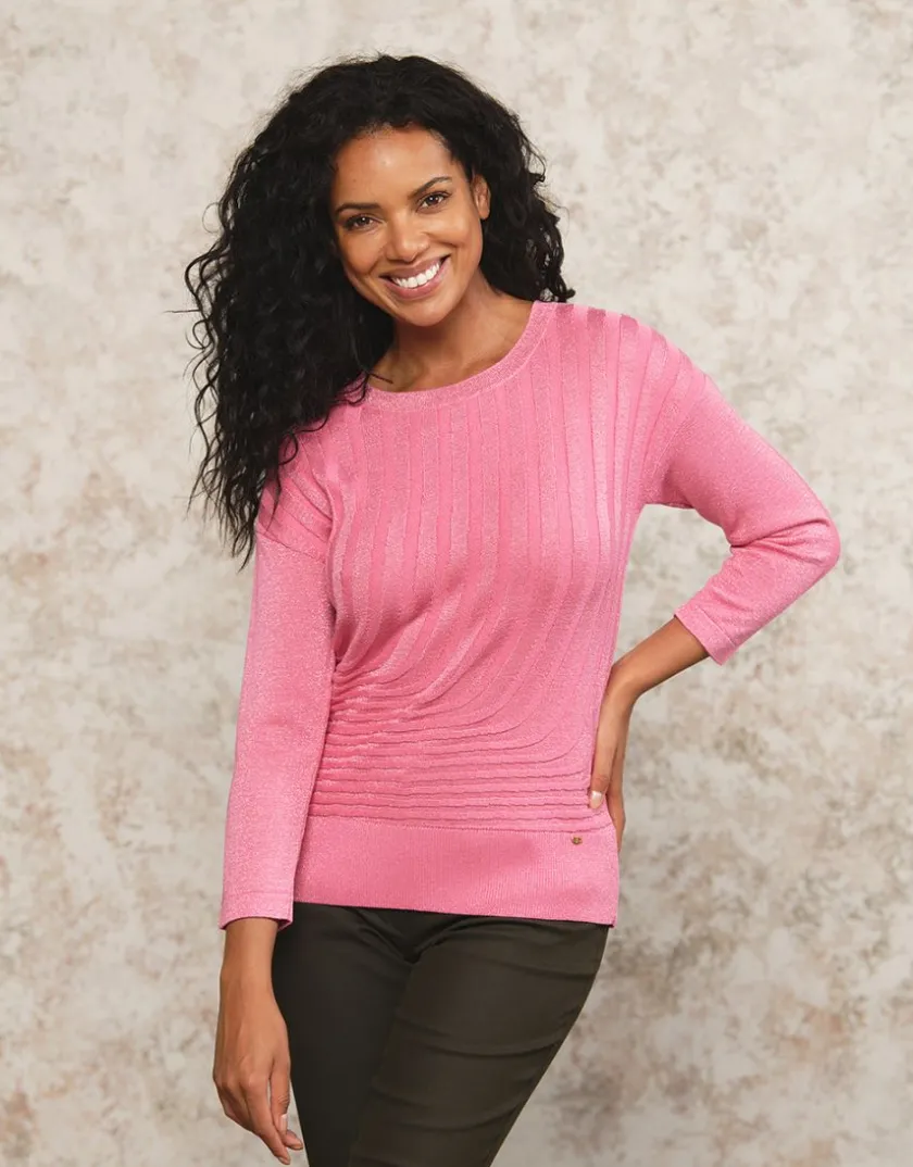 Discount Pull rose métallisé Pulls|Maille