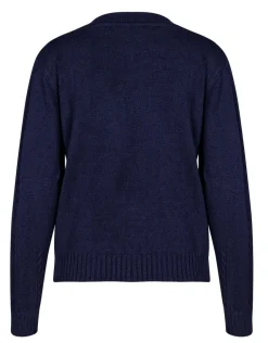 Sale Pull torsadé marine Pulls|Maille
