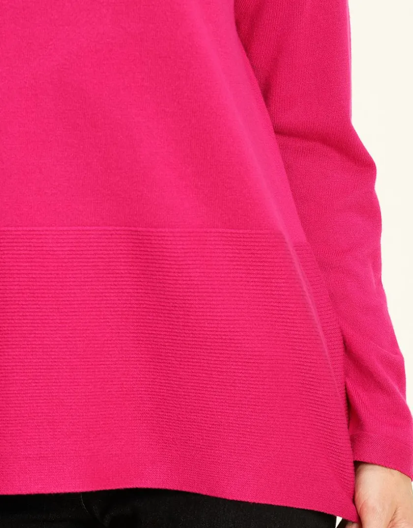 Hot Pull tunique fuchsia Pulls|Maille