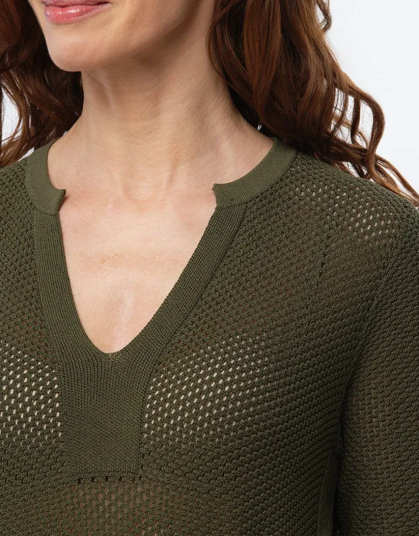 Discount Pull tunique kaki Pulls|Maille