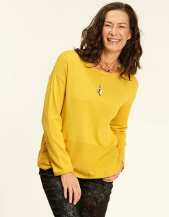 Fashion Pull tunique ocre Pulls|Maille