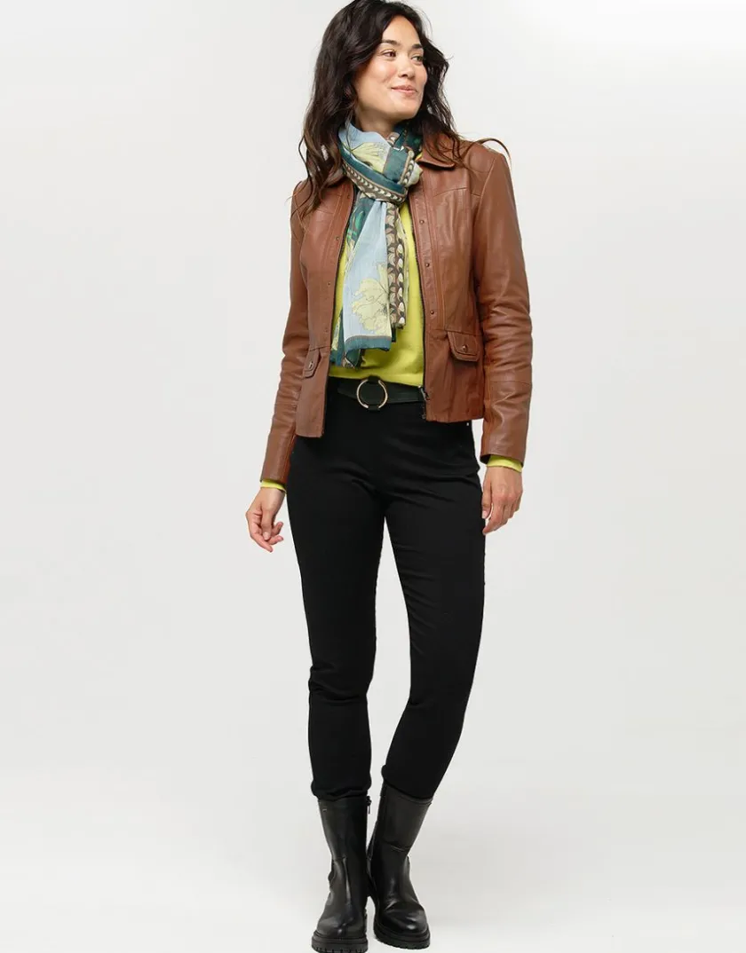 Fashion Pull vert anis col polo Pulls|Maille