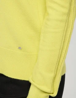 Fashion Pull vert anis col polo Pulls|Maille