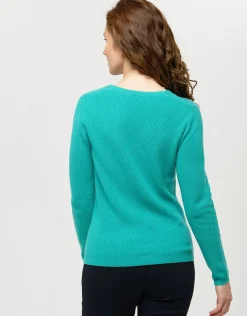 New Pull vert laine cachemire Pulls|Maille