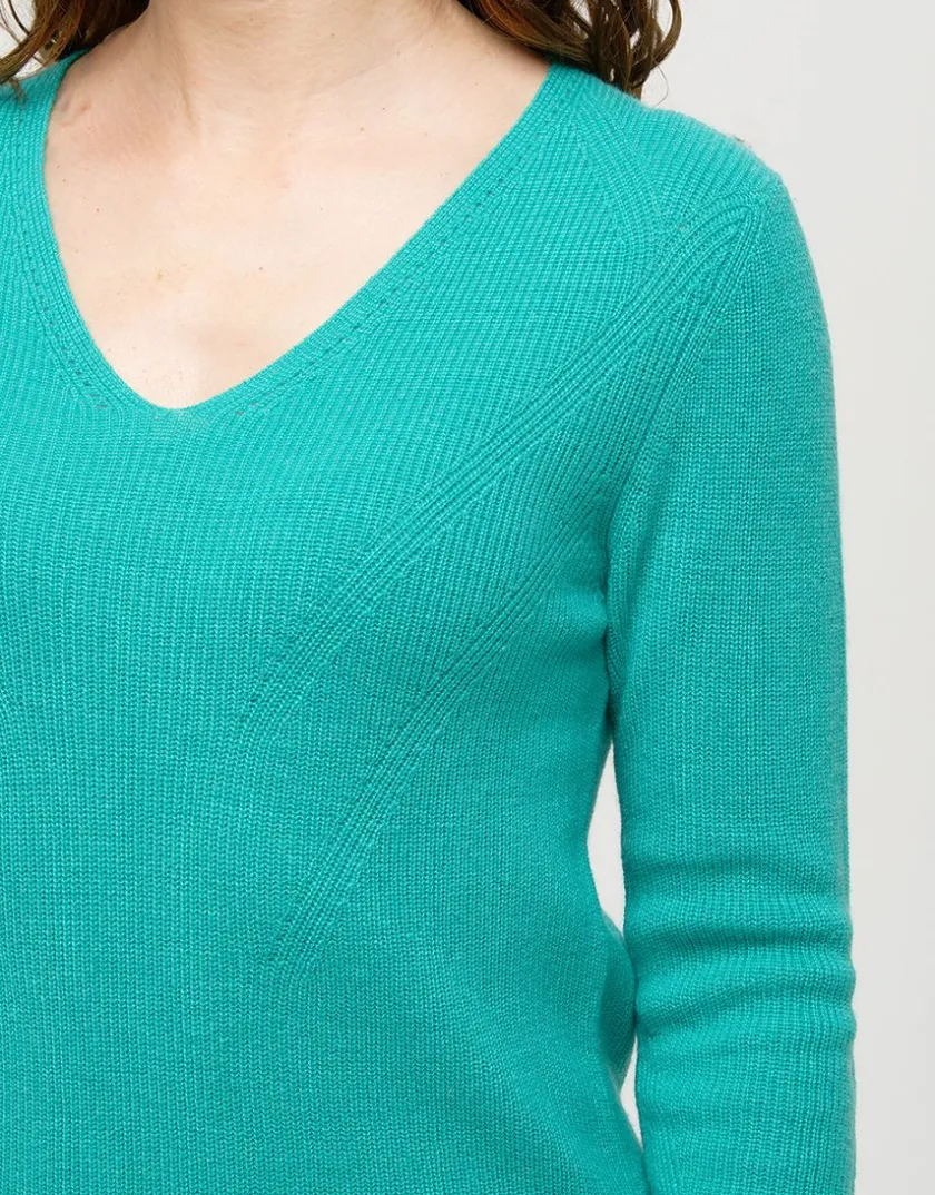 New Pull vert laine cachemire Pulls|Maille