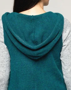 Hot Pull vert sans manches Pulls|Maille