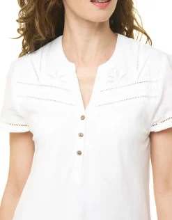 Clearance Robe ajourée blanc coton Robes|Robes & Jupes