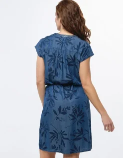 Sale Robe bleu lyocell Robes|Robes & Jupes