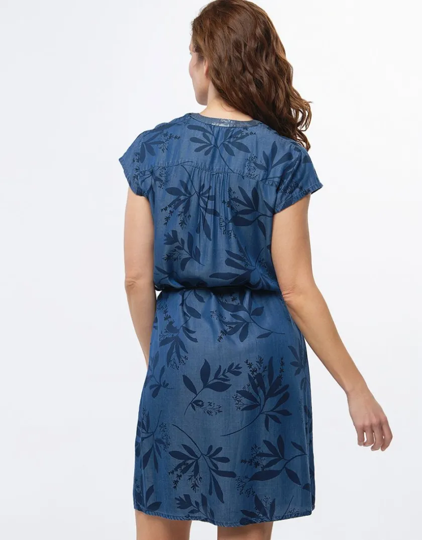 Sale Robe bleu lyocell Robes|Robes & Jupes