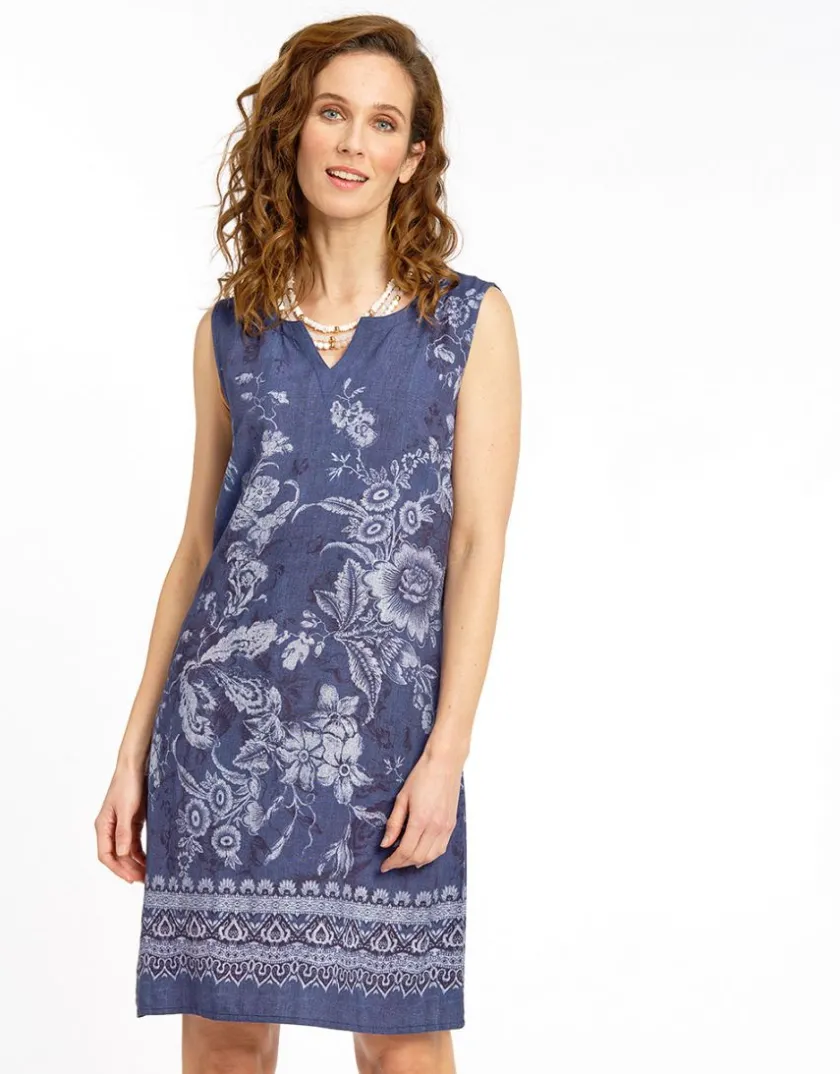 Best Robe bleue légère imprimé Robes|Robes & Jupes