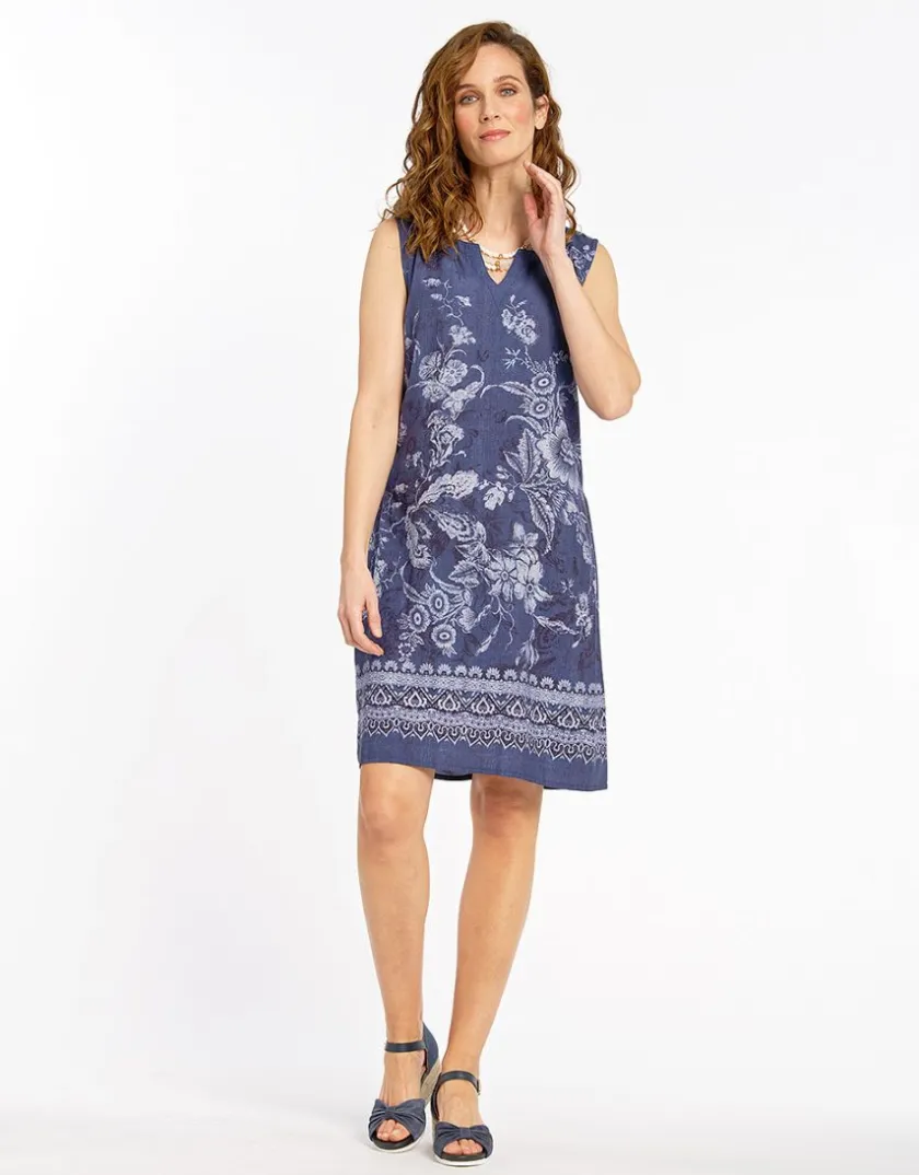 Best Robe bleue légère imprimé Robes|Robes & Jupes