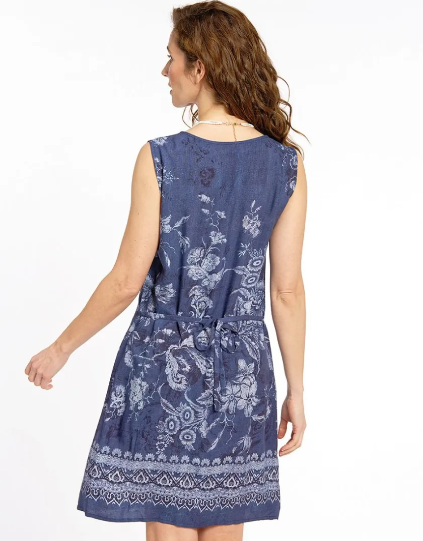 Best Robe bleue légère imprimé Robes|Robes & Jupes