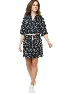 Hot Robe brodée bleu marine Robes|Robes & Jupes