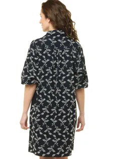Hot Robe brodée bleu marine Robes|Robes & Jupes