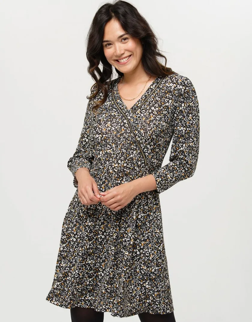 Sale Robe cache-coeur floral Robes|Robes & Jupes