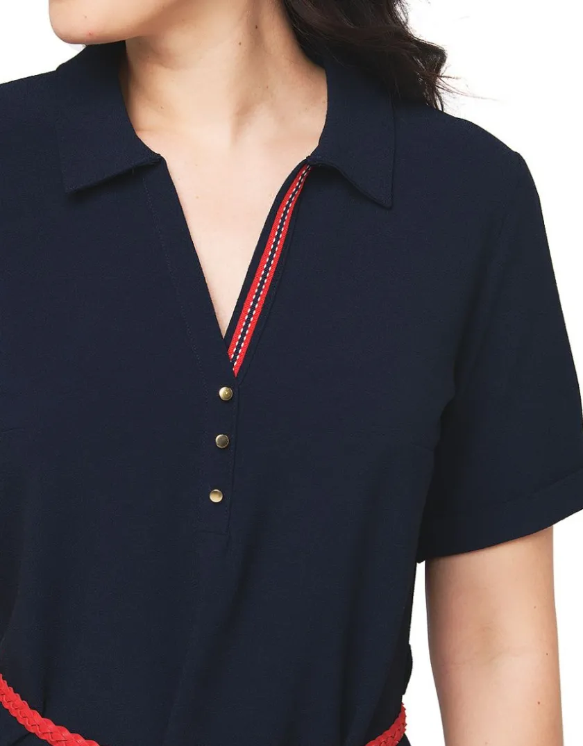 New Robe chemisier marine Robes|Robes & Jupes