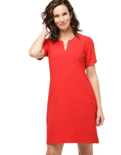 Online Robe chic crêpe rouge Robes|Robes & Jupes