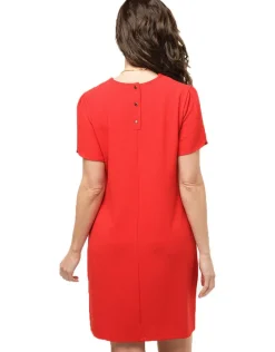 Online Robe chic crêpe rouge Robes|Robes & Jupes